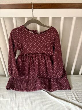 Long-Sleeve Floral Dress
